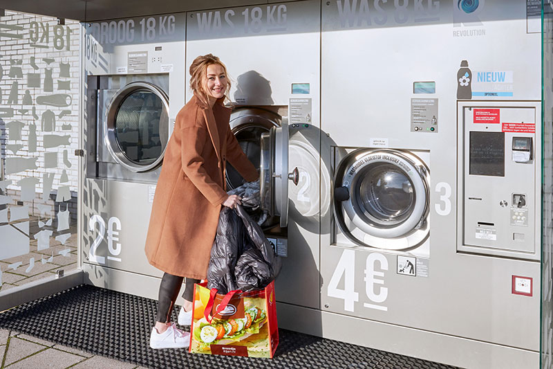Nieuw bij Shell Rijen: wasmachine XL